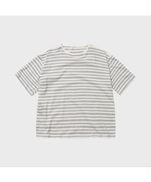 マルチストライプボートネックTシャツ_2COLOR