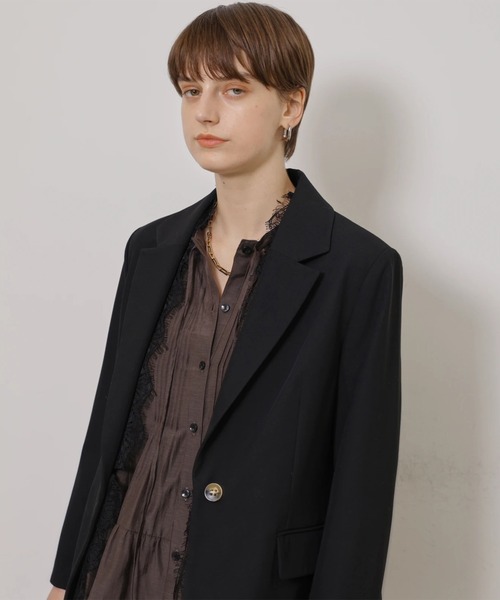 CADUNE(カデュネ)の「レース付きジャケット(その他アウター・レディース・ブラック・36/38)」の7枚目の写真
