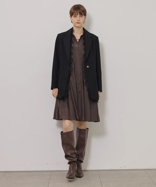 CADUNE(カデュネ)の「レース付きジャケット(その他アウター・レディース・ブラック・36/38)」の11枚目の写真