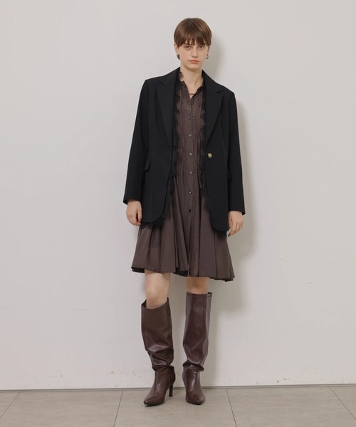CADUNE(カデュネ)の「レース付きジャケット(その他アウター・レディース・ブラック・36/38)」の14枚目の写真