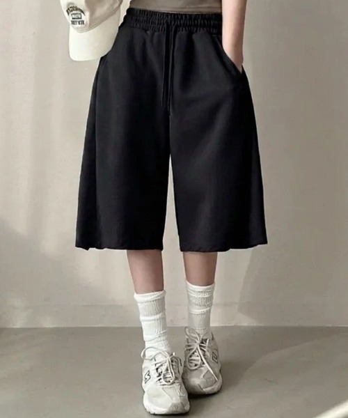 yuue' ( wear )（ユーイ）の「バミューダスウェットパンツ（スウェットパンツ・レディース・グレー/ブラック・FREE）」の15枚目の写真