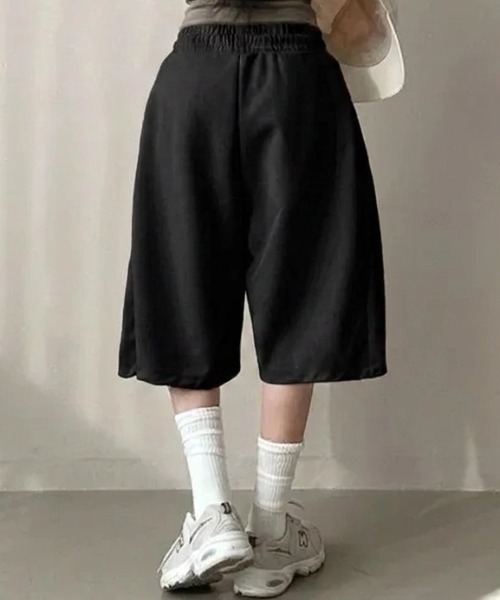 yuue' ( wear )（ユーイ）の「バミューダスウェットパンツ（スウェットパンツ・レディース・グレー/ブラック・FREE）」の8枚目の写真
