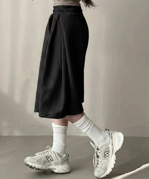 yuue' ( wear )（ユーイ）の「バミューダスウェットパンツ（スウェットパンツ・レディース・グレー/ブラック・FREE）」の17枚目の写真