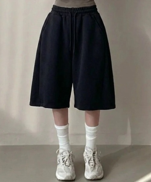 yuue' ( wear )（ユーイ）の「バミューダスウェットパンツ（スウェットパンツ・レディース・グレー/ブラック・FREE）」の10枚目の写真
