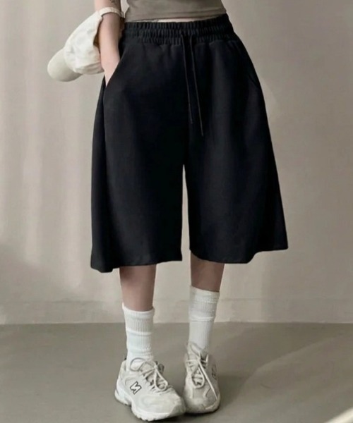 yuue' ( wear )（ユーイ）の「バミューダスウェットパンツ（スウェットパンツ・レディース・グレー/ブラック・FREE）」の14枚目の写真