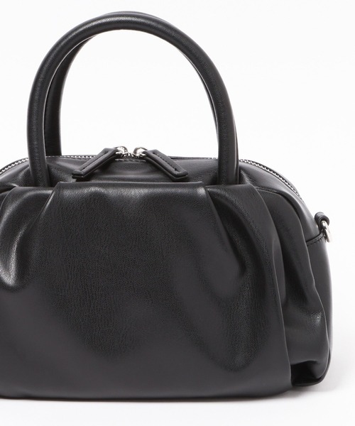 LEPSIM（レプシィム）の「ラウンドタックミニバッグ　1049433（ショルダーバッグ・レディース・ブラウン/アイボリー/ブラック・ONE SIZE）」の11枚目の写真
