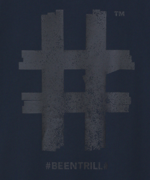 BEENTRILL(ビントリル)の「スタンプハッシュタグオーバーサイズ半袖Tシャツ(チャコール)(Tシャツ/カットソー・レディース・その他・SMALL/MEDIUM/LARGE/X-LARGE)」の4枚目の写真