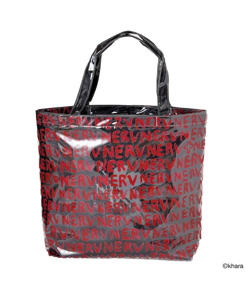 RADIO EVA(ラヂオエヴァ)の「RADIO EVA A339 RADIO EVA × IKUMI KAKIHARA SHOPPING TOTE BAG by nana-nana(トートバッグ・レディース・ブラック×レッド・FREE)」の1枚目の写真