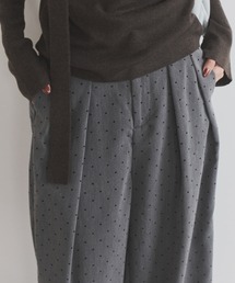 ELNEsoi | ドットツータックワイドパンツ(その他パンツ)