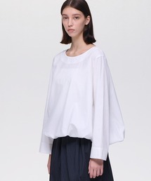 mizuiro ind | ドローストリング クルーネックプルオーバー WOMEN