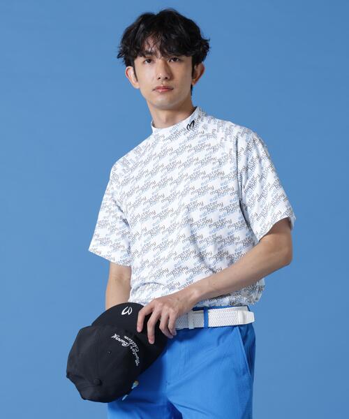 MASTER BUNNY EDITION(マスターバニーエディション)の「【MASTER BUNNY EDITION】リサイクルメッシュ半袖ハイネックカットソー(Tシャツ/カットソー・メンズ・ブラック/ベージュ/ホワイト・MEDIUM/LARGE/X-LARGE)」の2枚目の写真