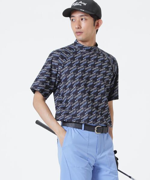 MASTER BUNNY EDITION(マスターバニーエディション)の「【MASTER BUNNY EDITION】リサイクルメッシュ半袖ハイネックカットソー(Tシャツ/カットソー・メンズ・ブラック/ベージュ/ホワイト・MEDIUM/LARGE/X-LARGE)」の1枚目の写真