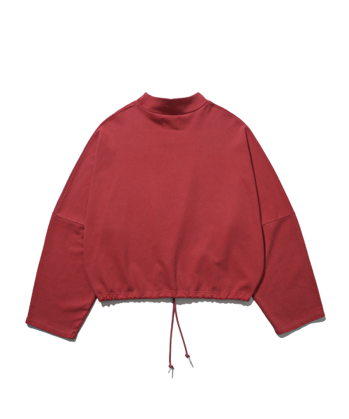 ANGLAN（アングラン）の「Pigment High-Neck Sweat Shirt - Washed Red（スウェット・メンズ・その他・ONE SIZE）」の2枚目の写真