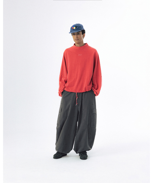 ANGLAN（アングラン）の「Pigment High-Neck Sweat Shirt - Washed Red（スウェット・メンズ・その他・ONE SIZE）」の3枚目の写真