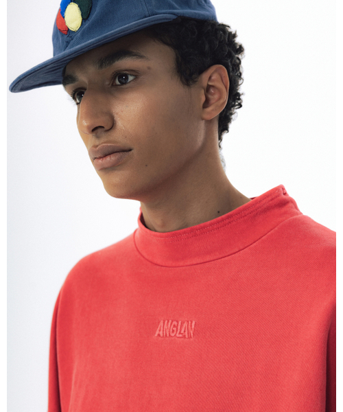 ANGLAN（アングラン）の「Pigment High-Neck Sweat Shirt - Washed Red（スウェット・メンズ・その他・ONE SIZE）」の7枚目の写真