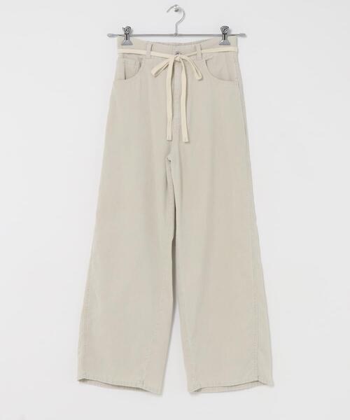 URBAN RESEARCH DOORS(アーバンリサーチドアーズ)の「ウォッシュドコーデュロイパンツ(その他パンツ・レディース・アイボリー/チャコールグレー・MEDIUM/SMALL)」の10枚目の写真