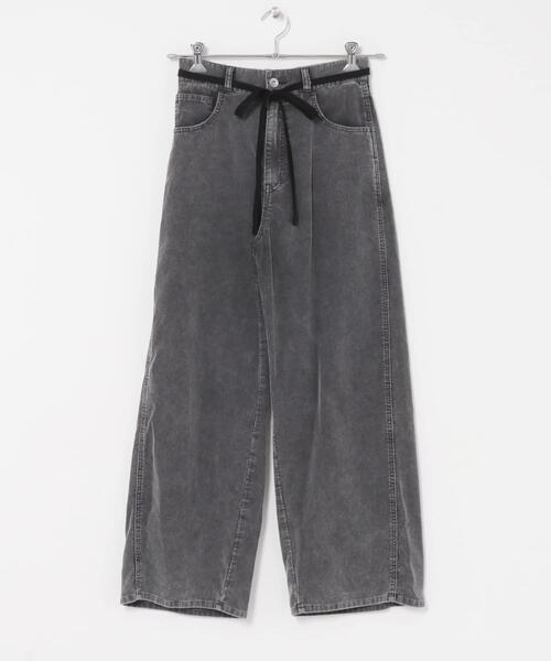 URBAN RESEARCH DOORS(アーバンリサーチドアーズ)の「ウォッシュドコーデュロイパンツ(その他パンツ・レディース・アイボリー/チャコールグレー・MEDIUM/SMALL)」の22枚目の写真