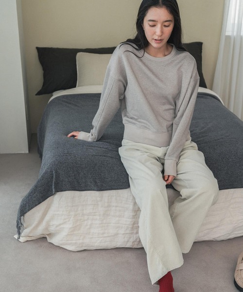 URBAN RESEARCH DOORS(アーバンリサーチドアーズ)の「ウォッシュドコーデュロイパンツ(その他パンツ・レディース・アイボリー/チャコールグレー・MEDIUM/SMALL)」の21枚目の写真
