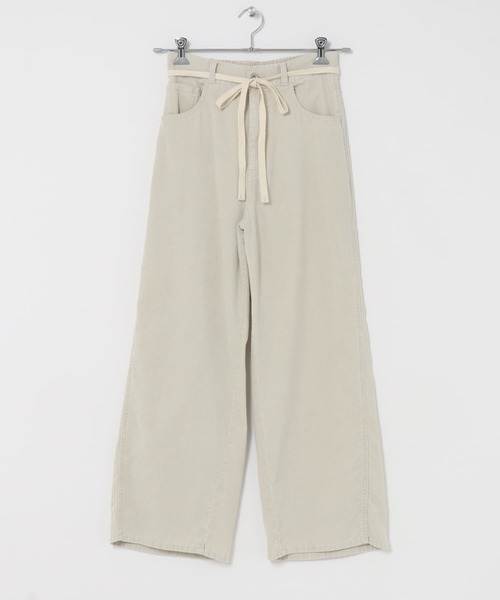 URBAN RESEARCH DOORS(アーバンリサーチドアーズ)の「ウォッシュドコーデュロイパンツ(その他パンツ・レディース・アイボリー/チャコールグレー・MEDIUM/SMALL)」の14枚目の写真