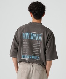 プリントスウェット7分袖Tシャツ