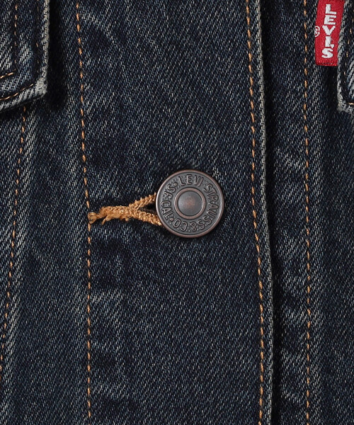FREAK'S STORE(フリークスストア)の「LEVI'S/リーバイス LOOSE CROP TRUCKER/ルーズ クロップ トラッカージャケット/クロップド丈 デニム ジャケット(デニムジャケット・レディース・ネイビー・フリ-)」の8枚目の写真