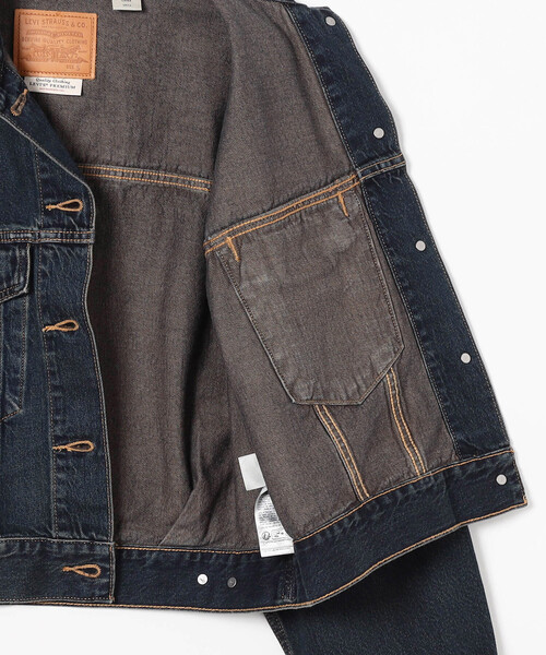 FREAK'S STORE(フリークスストア)の「LEVI'S/リーバイス LOOSE CROP TRUCKER/ルーズ クロップ トラッカージャケット/クロップド丈 デニム ジャケット(デニムジャケット・レディース・ネイビー・フリ-)」の11枚目の写真
