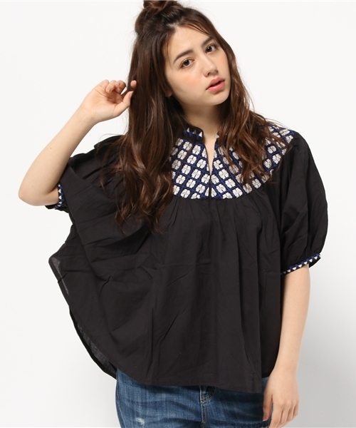 trepied（トレピエ）の「trepied / シシュウ プルオーバーブラウス（シャツ/ブラウス・レディース・ホワイト/ブラック・ONE SIZE）」の10枚目の写真