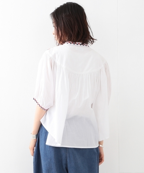 trepied（トレピエ）の「trepied / シシュウ プルオーバーブラウス（シャツ/ブラウス・レディース・ホワイト/ブラック・ONE SIZE）」の16枚目の写真