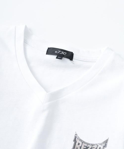 RE730（アールイーセブンサーティー）の「RE730 スカルロゴロングスリーブTシャツ（Tシャツ/カットソー・メンズ・ブラック/オフホワイト・L/M/XL）」の19枚目の写真