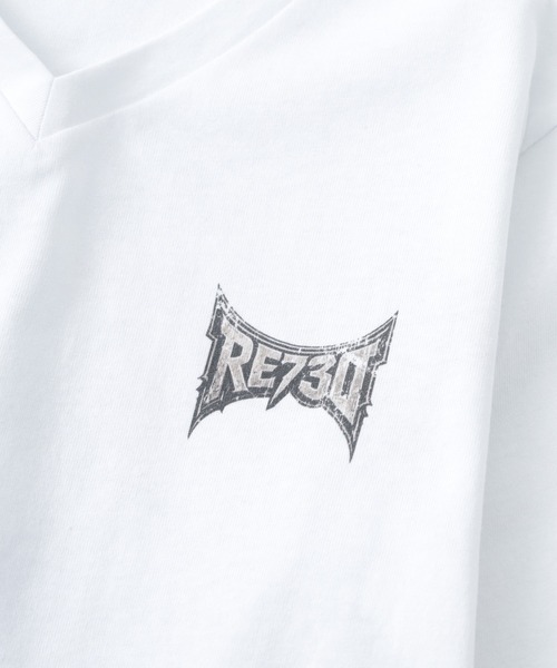 RE730（アールイーセブンサーティー）の「RE730 スカルロゴロングスリーブTシャツ（Tシャツ/カットソー・メンズ・ブラック/オフホワイト・L/M/XL）」の18枚目の写真