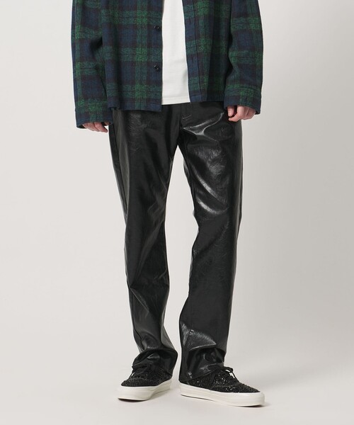 UNITED ARROWS & SONS(ユナイテッドアローズアンドサンズ)の「<UNITED ARROWS & SONS> LTHR LIKE NP ST PANTS/パンツ(その他パンツ・メンズ・ベージュ/ブラック・L/XL/S/M)」の22枚目の写真