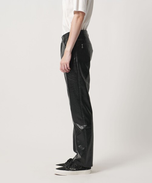 UNITED ARROWS & SONS(ユナイテッドアローズアンドサンズ)の「<UNITED ARROWS & SONS> LTHR LIKE NP ST PANTS/パンツ(その他パンツ・メンズ・ベージュ/ブラック・L/XL/S/M)」の6枚目の写真