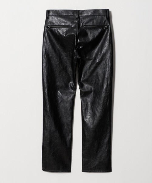 UNITED ARROWS & SONS(ユナイテッドアローズアンドサンズ)の「<UNITED ARROWS & SONS> LTHR LIKE NP ST PANTS/パンツ(その他パンツ・メンズ・ベージュ/ブラック・L/XL/S/M)」の9枚目の写真