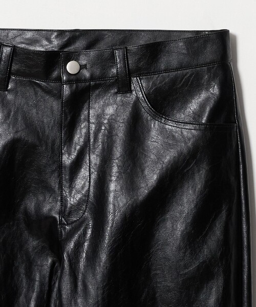 UNITED ARROWS & SONS(ユナイテッドアローズアンドサンズ)の「<UNITED ARROWS & SONS> LTHR LIKE NP ST PANTS/パンツ(その他パンツ・メンズ・ベージュ/ブラック・L/XL/S/M)」の10枚目の写真