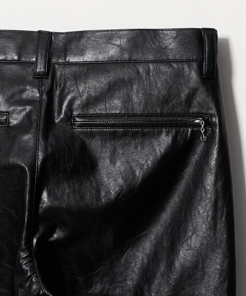 UNITED ARROWS & SONS(ユナイテッドアローズアンドサンズ)の「<UNITED ARROWS & SONS> LTHR LIKE NP ST PANTS/パンツ(その他パンツ・メンズ・ベージュ/ブラック・L/XL/S/M)」の12枚目の写真