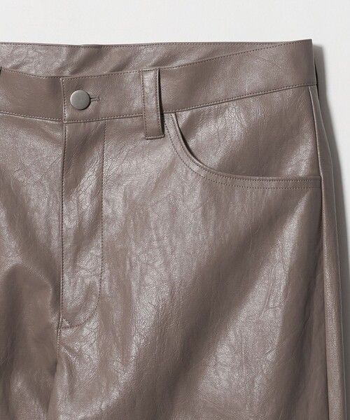 UNITED ARROWS & SONS(ユナイテッドアローズアンドサンズ)の「<UNITED ARROWS & SONS> LTHR LIKE NP ST PANTS/パンツ(その他パンツ・メンズ・ベージュ/ブラック・L/XL/S/M)」の18枚目の写真