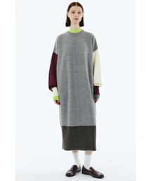 HeRIN.CYE（ヘリンドットサイ）の「Color blocking  relax knit dress（ワンピース）」