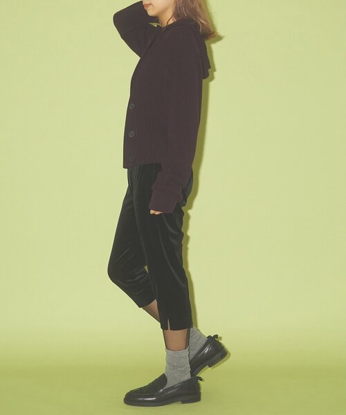 Whim Gazette（ウィムガゼット）の「〈WEB限定〉【Nuition】ベロアバイカーパンツ（その他パンツ・レディース・ブラック/ブラウン・FREE）」の19枚目の写真