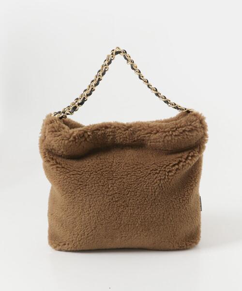 URBAN RESEARCH ROSSO WOMEN（アーバンリサーチ　ロッソ）の「VIOLA d’ORO エコファーショルダ-S（ショルダーバッグ・レディース・オフホワイト/ブラウン/ダークブラウン・SMALL）」の3枚目の写真