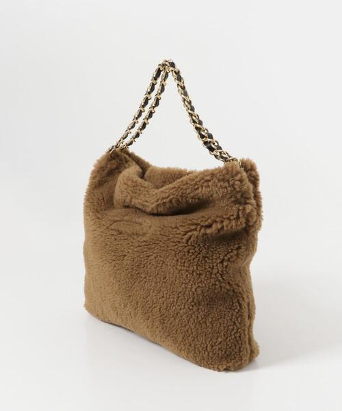 URBAN RESEARCH ROSSO WOMEN（アーバンリサーチ　ロッソ）の「VIOLA d’ORO エコファーショルダ-S（ショルダーバッグ・レディース・オフホワイト/ブラウン/ダークブラウン・SMALL）」の7枚目の写真