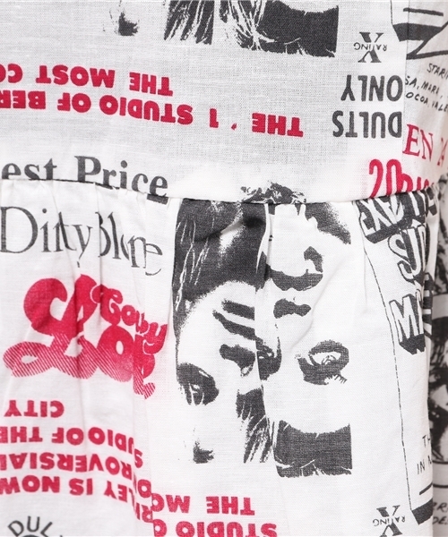 ヒステリックグラマー コートニーラブ 総柄 フリル ワンピース 新品 ヒステリックグラマー コートニーラブ 総柄 フリル ワンピース