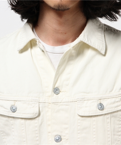 Denime（ドゥニーム）の「TWILL COLOR G-JKT/ツイルカラーG-ジャケット（ブルゾン・メンズ・ベージュ/ホワイト/グリーン・MEDIUM/LARGE/X-LARGE）」の8枚目の写真