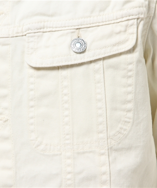 Denime（ドゥニーム）の「TWILL COLOR G-JKT/ツイルカラーG-ジャケット（ブルゾン・メンズ・ベージュ/ホワイト/グリーン・MEDIUM/LARGE/X-LARGE）」の10枚目の写真