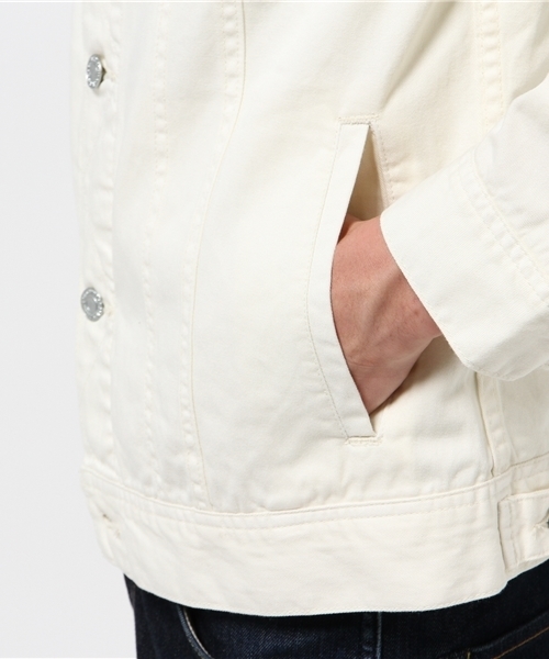 Denime（ドゥニーム）の「TWILL COLOR G-JKT/ツイルカラーG-ジャケット（ブルゾン・メンズ・ベージュ/ホワイト/グリーン・MEDIUM/LARGE/X-LARGE）」の11枚目の写真