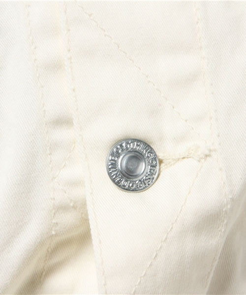Denime（ドゥニーム）の「TWILL COLOR G-JKT/ツイルカラーG-ジャケット（ブルゾン・メンズ・ベージュ/ホワイト/グリーン・MEDIUM/LARGE/X-LARGE）」の5枚目の写真