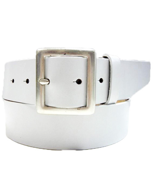 ８(eight)（エイト）の「シンプルな バックルベルト レザーベルト 本革（ベルト・メンズ・ブラウン/ホワイト/ブラック・FREE）」の2枚目の写真