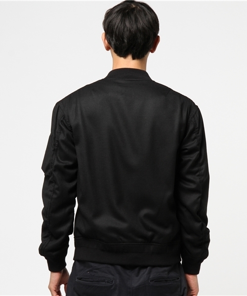 FREDY&GLOSTER（フレディアンドグロスター）の「【FINEBOYS掲載】ハイカウントサキソニーウール MA-1（MA-1・メンズ・ブラック/ベージュ・M/L/S）」の9枚目の写真