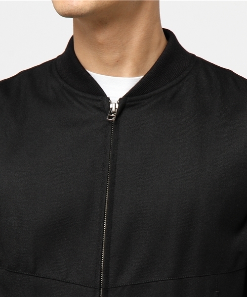 FREDY&GLOSTER（フレディアンドグロスター）の「【FINEBOYS掲載】ハイカウントサキソニーウール MA-1（MA-1・メンズ・ブラック/ベージュ・M/L/S）」の7枚目の写真