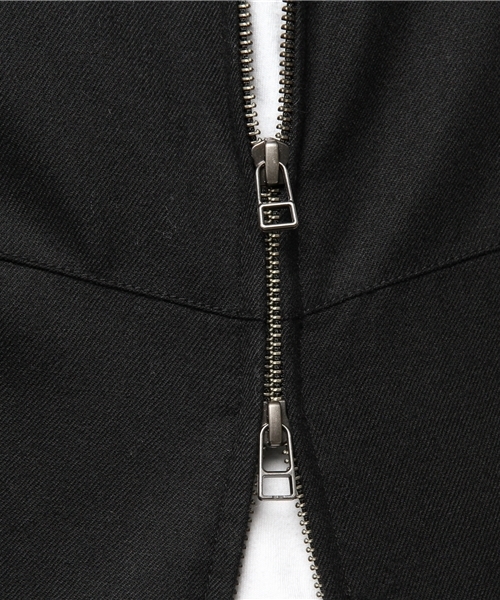 FREDY&GLOSTER（フレディアンドグロスター）の「【FINEBOYS掲載】ハイカウントサキソニーウール MA-1（MA-1・メンズ・ブラック/ベージュ・M/L/S）」の3枚目の写真