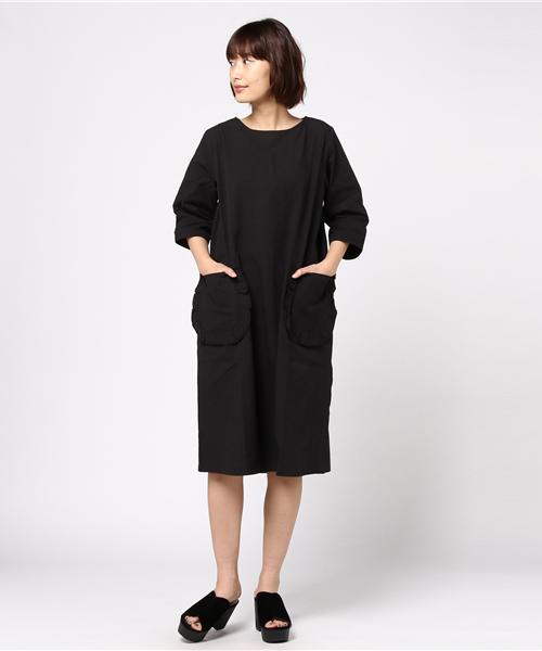 MERLOT（メルロー）の「フリルポケットワンピース2257（ワンピース・レディース・ピンク/ベージュ/ブルー/ブラック・FREE）」の9枚目の写真